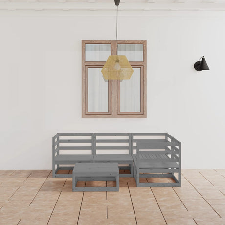 5 Piece Garden Lounge Set Solid Wood Pine