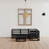 5 Piece Garden Lounge Set Solid Wood Pine