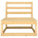 5 Piece Garden Lounge Set Solid Wood Pine