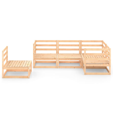 5 Piece Garden Lounge Set Solid Wood Pine