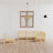 5 Piece Garden Lounge Set Solid Wood Pine