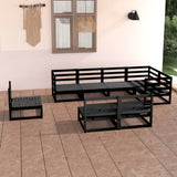 8 Piece Garden Lounge Set Solid Pinewood