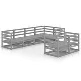 7 Piece Garden Lounge Set Solid Pinewood