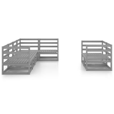 7 Piece Garden Lounge Set Solid Pinewood