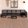 8 Piece Garden Lounge Set Solid Wood Pine
