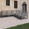 5 Piece Garden Lounge Set Solid Wood Pine