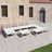 10 Piece Garden Lounge Set Solid Pinewood