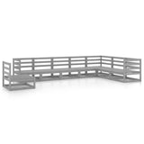 8 Piece Garden Lounge Set Solid Pinewood