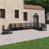 8 Piece Garden Lounge Set Solid Pinewood