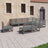 9 Piece Garden Lounge Set Solid Pinewood