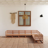 8 Piece Garden Lounge Set Solid Pinewood