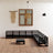 10 Piece Garden Lounge Set Solid Pinewood