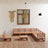 10 Piece Garden Lounge Set Solid Pinewood