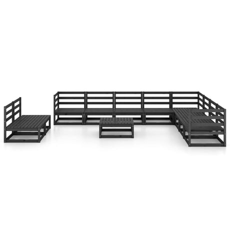 11 Piece Garden Lounge Set Solid Pinewood