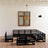 12 Piece Garden Lounge Set Solid Pinewood
