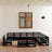 12 Piece Garden Lounge Set Solid Pinewood