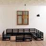 12 Piece Garden Lounge Set Solid Pinewood