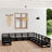 11 Piece Garden Lounge Set Solid Pinewood