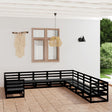 11 Piece Garden Lounge Set Solid Pinewood