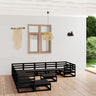 12 Piece Garden Lounge Set Solid Pinewood