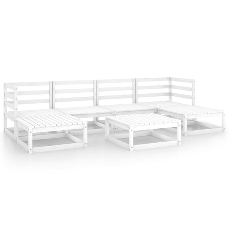 7 Piece Garden Lounge Set Solid Wood Pine