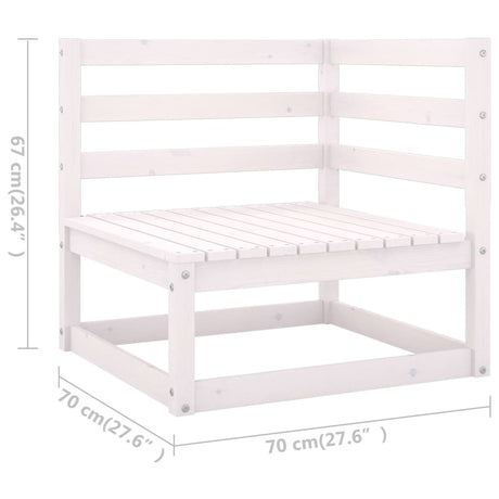 7 Piece Garden Lounge Set Solid Wood Pine
