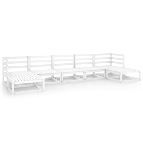 7 Piece Garden Lounge Set Solid Pinewood