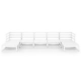 7 Piece Garden Lounge Set Solid Pinewood