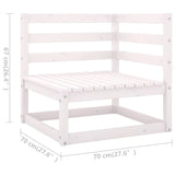 8 Piece Garden Lounge Set Solid Wood Pine