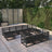 11 Piece Garden Lounge Set Solid Pinewood
