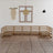 7 Piece Garden Lounge Set Solid Pinewood