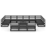 14 Piece Garden Lounge Set Solid Pinewood