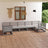 7 Piece Garden Lounge Set Solid Pinewood