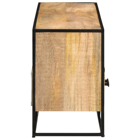 Tv Cabinet 110X30X45 Cm Rough Mango Wood