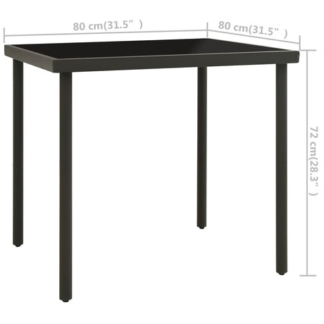 5 Piece Outdoor Dining Set Steel