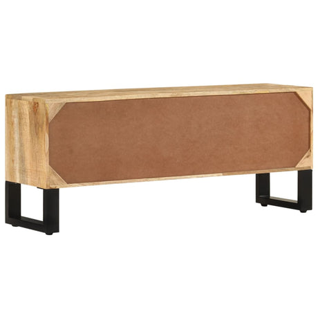 Tv Cabinet 110X30X45 Cm Rough Mango Wood