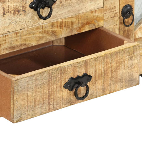 Tv Cabinet 110X30X45 Cm Rough Mango Wood