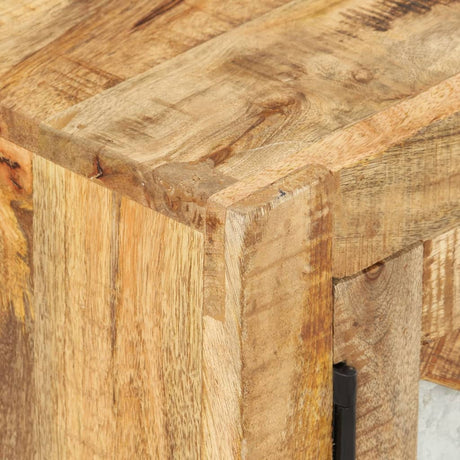 Tv Cabinet 110X30X45 Cm Rough Mango Wood