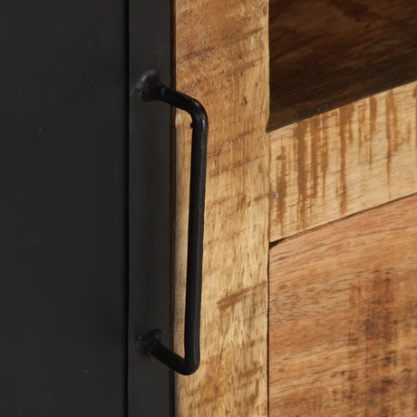 Tv Cabinet 110X31X46 Cm Rough Mango Wood