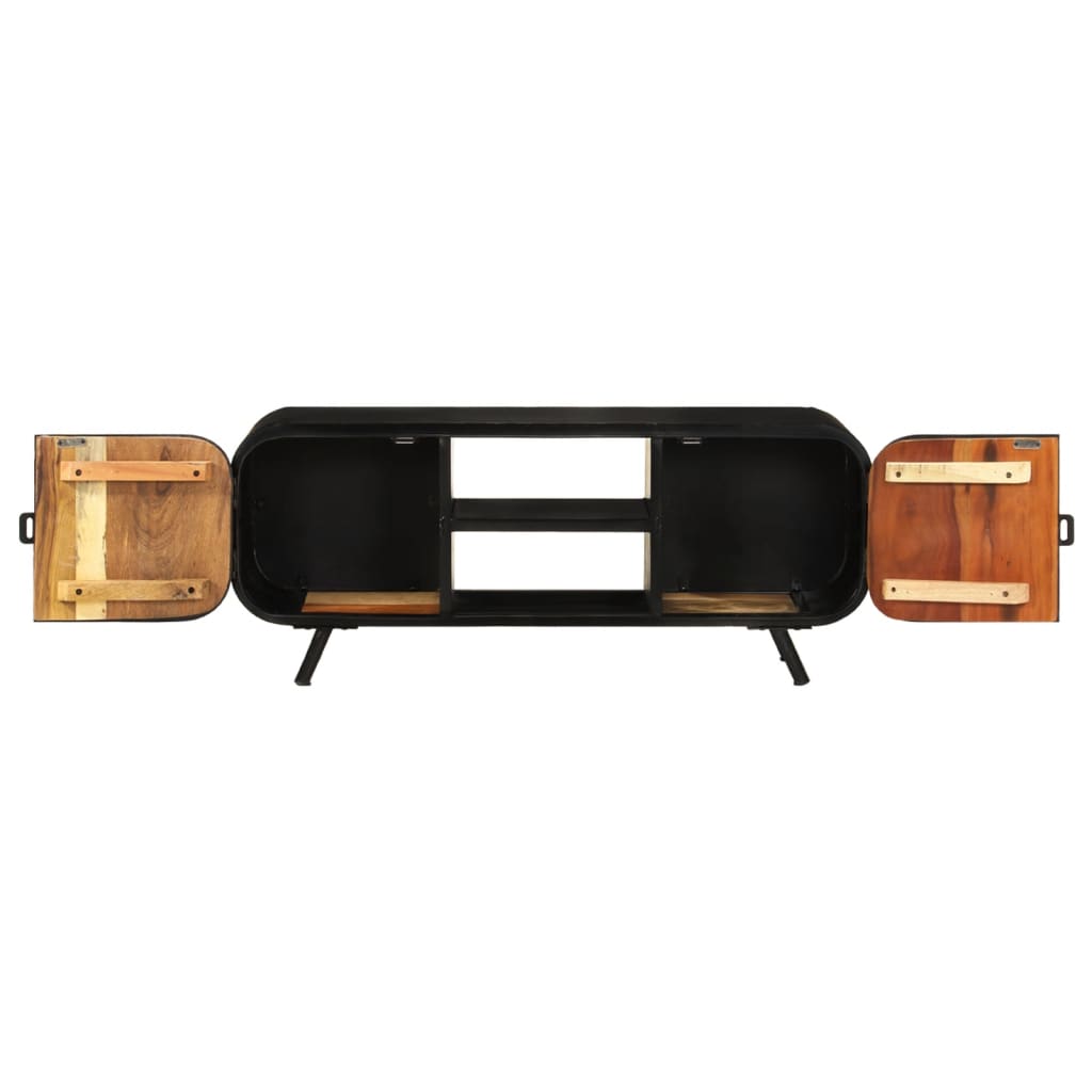 Tv Cabinet 110X30X45 Cm Solid Reclaimed Wood