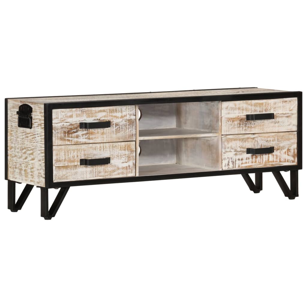 Tv Cabinet 110X30X Solid Acacia Wood