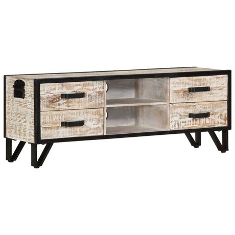 Tv Cabinet 110X30X Solid Acacia Wood