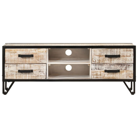 Tv Cabinet 110X30X Solid Acacia Wood
