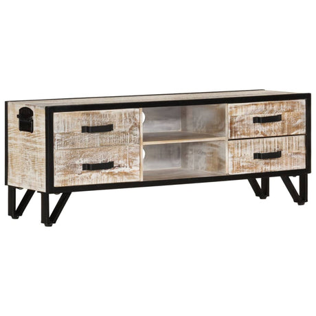 Tv Cabinet 110X30X Solid Acacia Wood