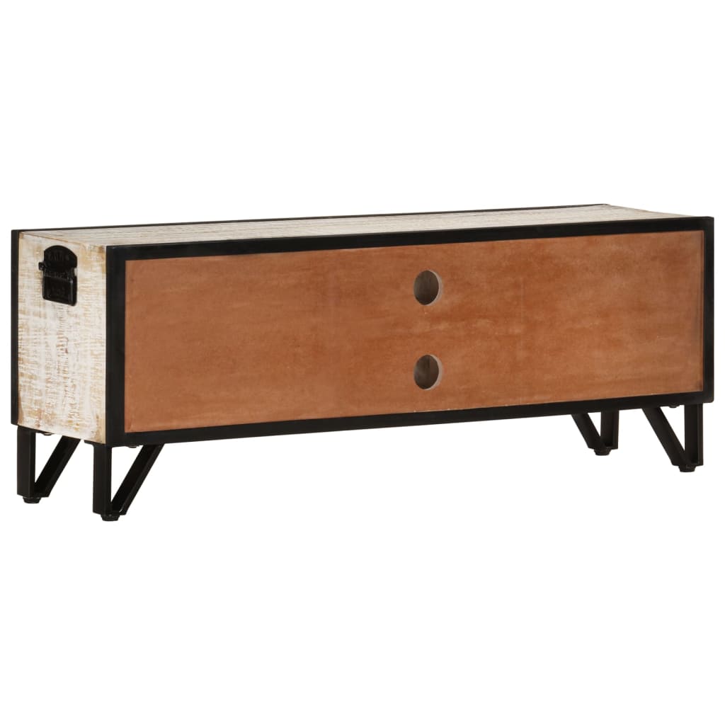 Tv Cabinet 110X30X Solid Acacia Wood