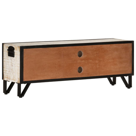 Tv Cabinet 110X30X Solid Acacia Wood
