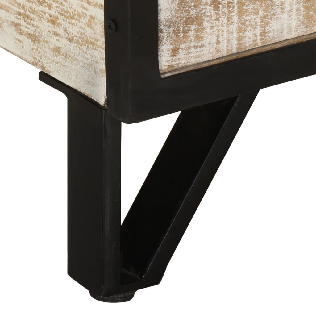 Tv Cabinet 110X30X Solid Acacia Wood