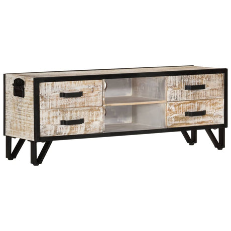Tv Cabinet 110X30X Solid Acacia Wood