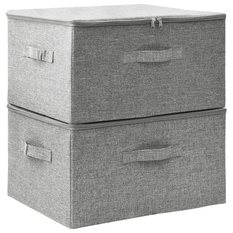 Storage Boxes 2 Pcs Fabric 43X34X23 Cm