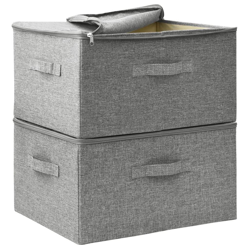 Storage Boxes 2 Pcs Fabric 43X34X23 Cm
